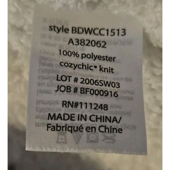 Barefoot Dreams Cozy Chic Boardwalk Open Cardigan Pearl Womens Size XS Pockets - Picture 3 of 5